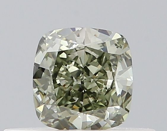 Cushion Fancy Grayish Yellowish Green Natural Diamond 0.32ct VS1 loose diamond