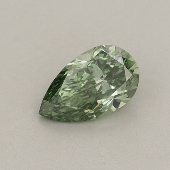 Pear Fancy Vivid Green Lab-grown Diamond 0.38ct VS2 loose diamond
