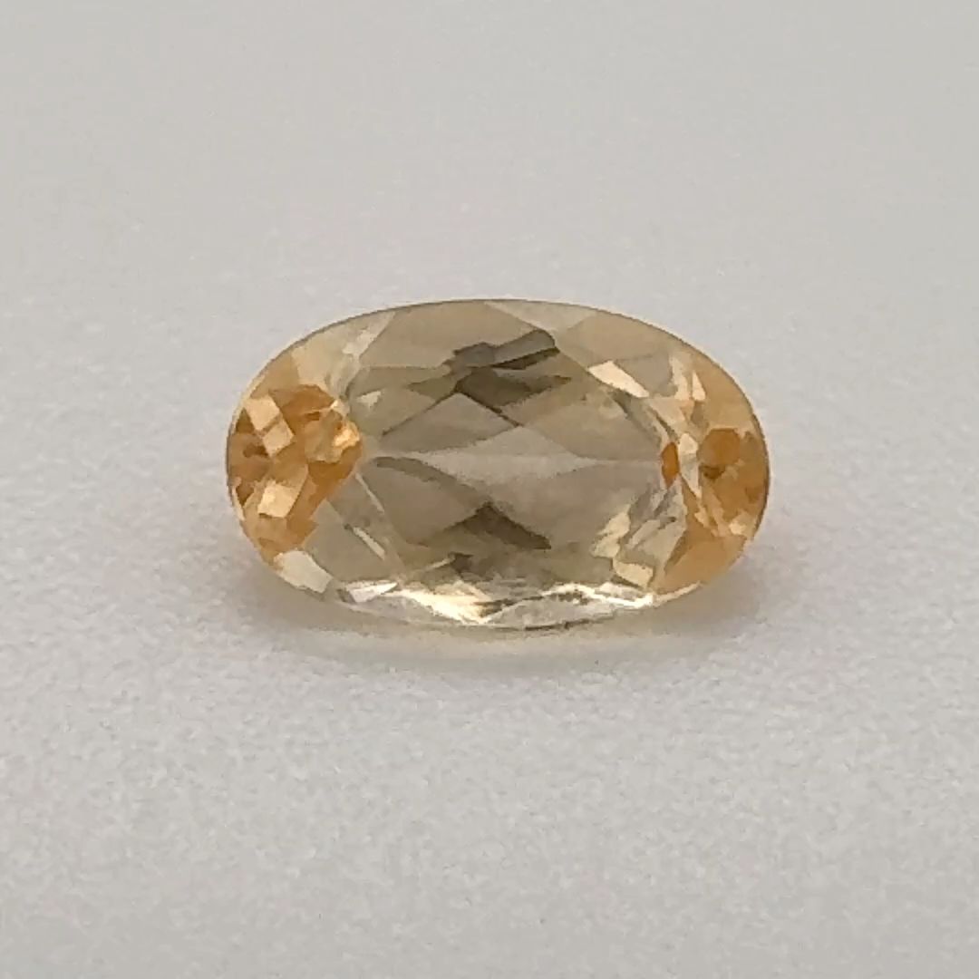 Oval Yellow Topaz 0.605ct loose gemstone