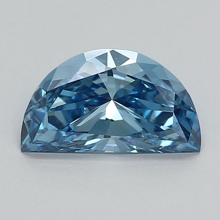 Half Moon Fancy Vivid Blue Lab-grown Diamond 0.81ct VS1 loose diamond