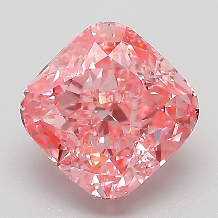 Cushion Fancy Vivid Pink Lab-grown Diamond 2.05ct VVS2 loose diamond