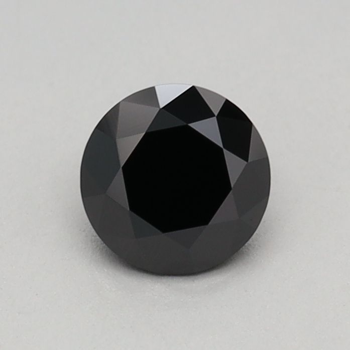 Round Fancy Black Lab-grown Diamond 0.38ct loose diamond