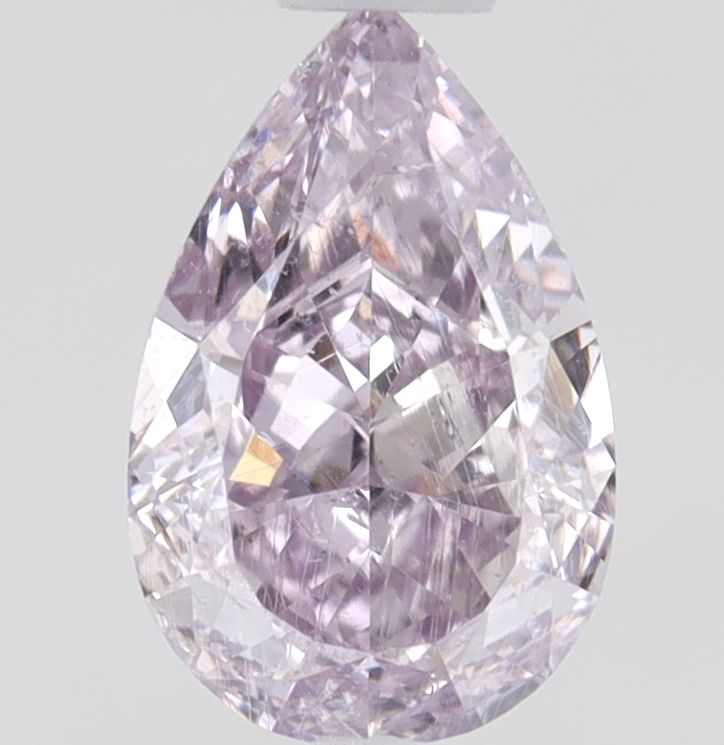 Pear Fancy Pink Purple Natural Diamond 0.5ct SI2 loose diamond