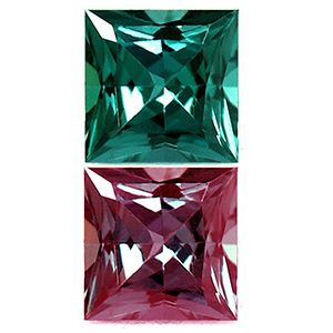 Square Green Alexandrite 0.21ct loose gemstone