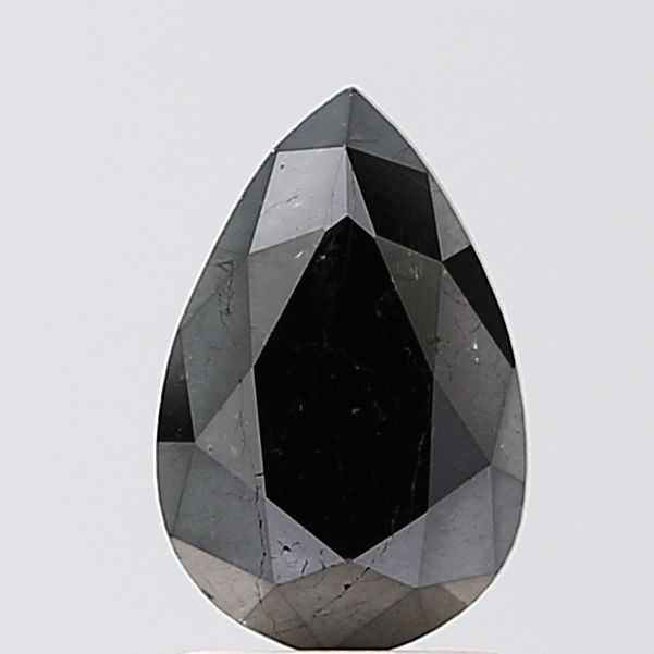 Pear Black Natural Diamond 1.43ct VS2 loose diamond