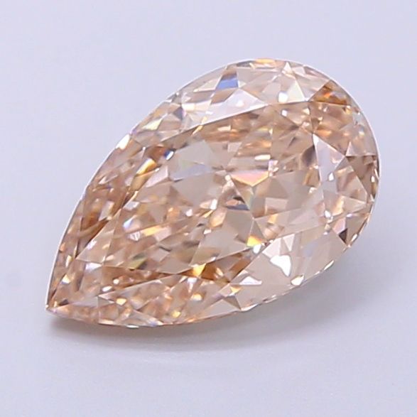 Pear Very Light Brown Lab-grown Diamond 1.64ct VVS2 loose diamond