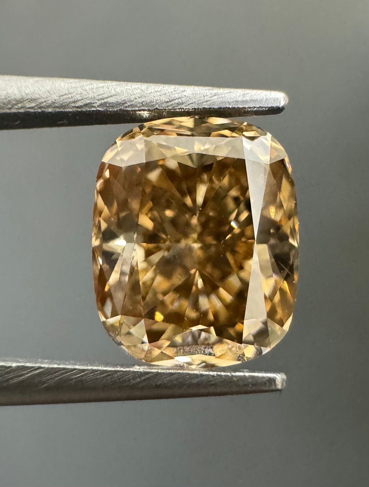 Cushion Fancy Yellow Brown Natural Diamond 1.02ct SI1 loose diamond