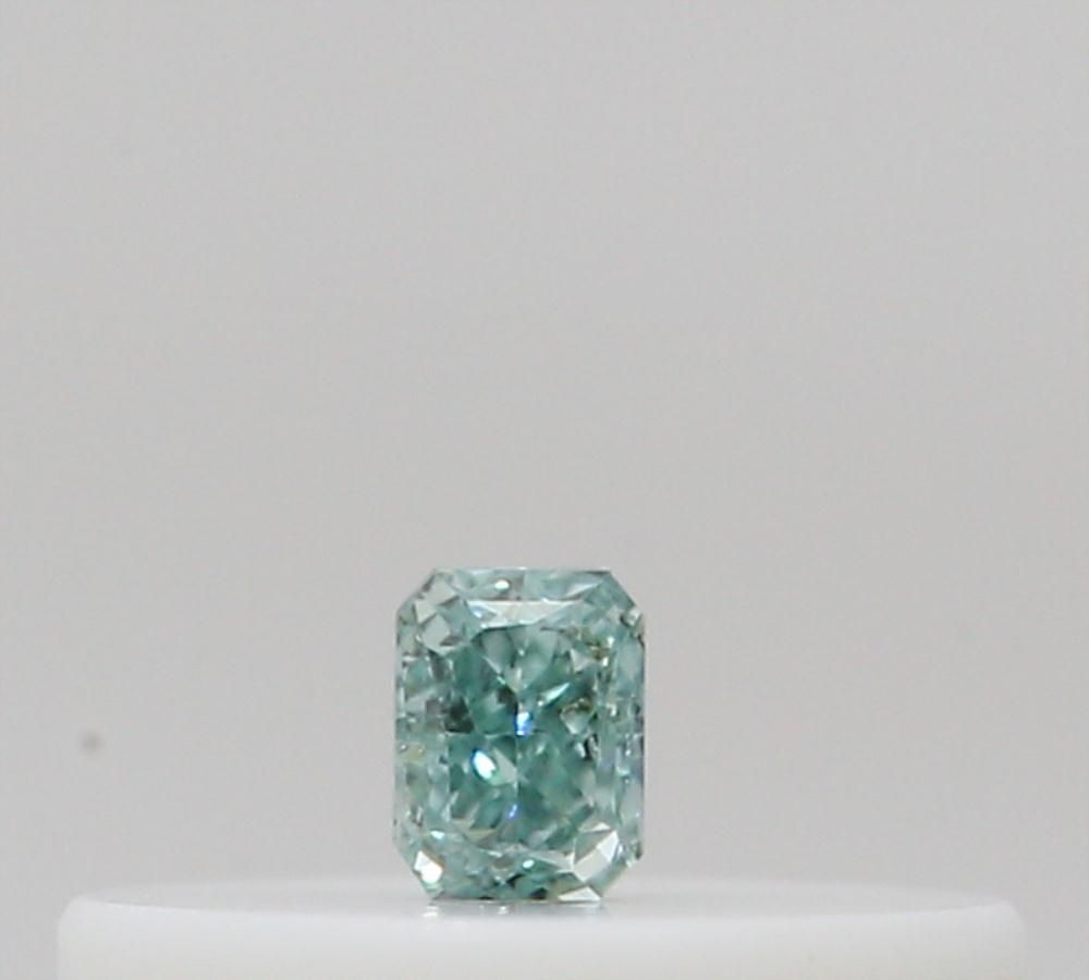 Radiant Fancy Deep Green Blue Natural Diamond 0.03ct loose diamond
