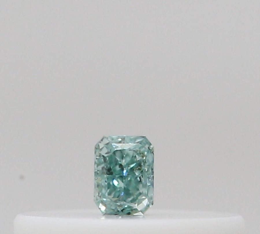 Radiant Fancy Deep Green Blue Natural Diamond 0.03ct loose diamond