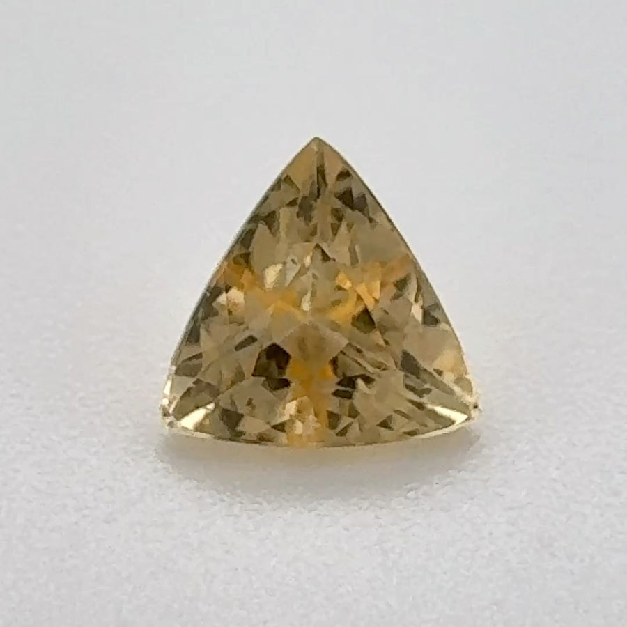 Trilliant Yellow Topaz 0.84ct loose gemstone