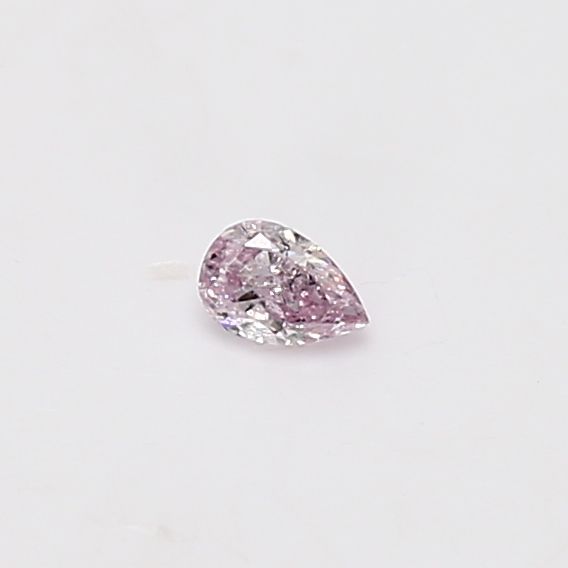 Pear Fancy Light Purplish Pink Natural Diamond 0.08ct loose diamond
