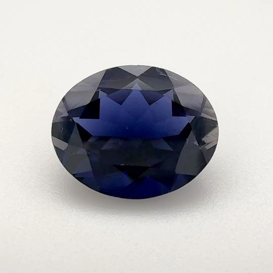 Oval Blue Iolite 2.685ct loose gemstone