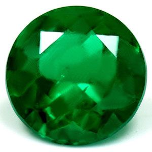 Round Green Emerald 0.76ct loose gemstone