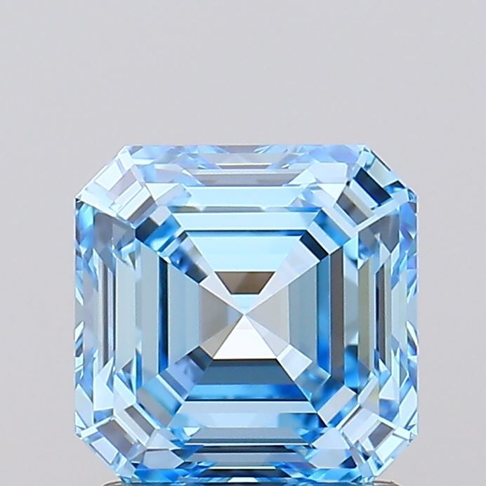 Asscher Fancy Vivid Blue Lab-grown Diamond 1.59ct VVS2 loose diamond