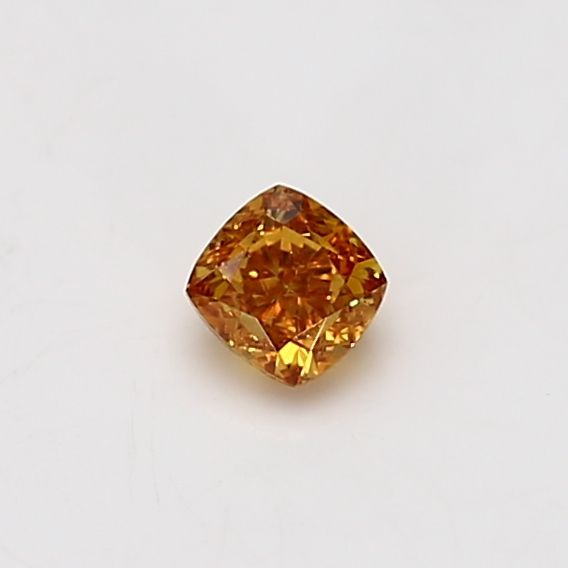 Cushion Fancy Vivid Yellow Orange Natural Diamond 0.28ct VVS2 loose diamond