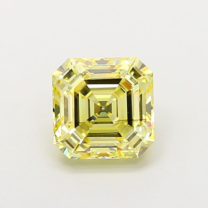 Asscher Fancy Yellow Lab-grown Diamond 2.05ct SI1 loose diamond