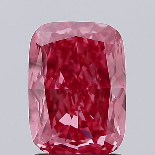 Cushion Fancy Intense Red Lab-grown Diamond 1.63ct VS1 loose diamond