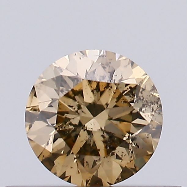 Round Fancy Light Brown Natural Diamond 0.3ct I1 loose diamond