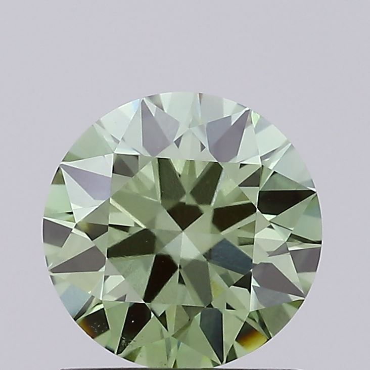 Round Fancy Vivid Green Lab-grown Diamond 1.27ct VVS2 loose diamond