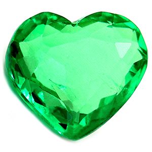 Heart Green Emerald 1.65ct loose gemstone