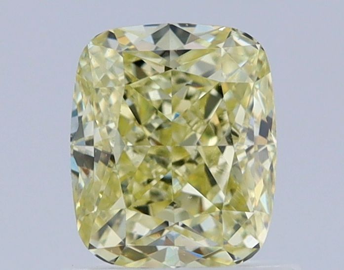 Cushion Fancy Light Yellow Natural Diamond 1ct VS2 loose diamond