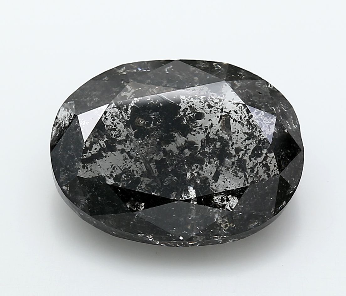 Oval Fancy Gray Natural Diamond 9.03ct I2 loose diamond