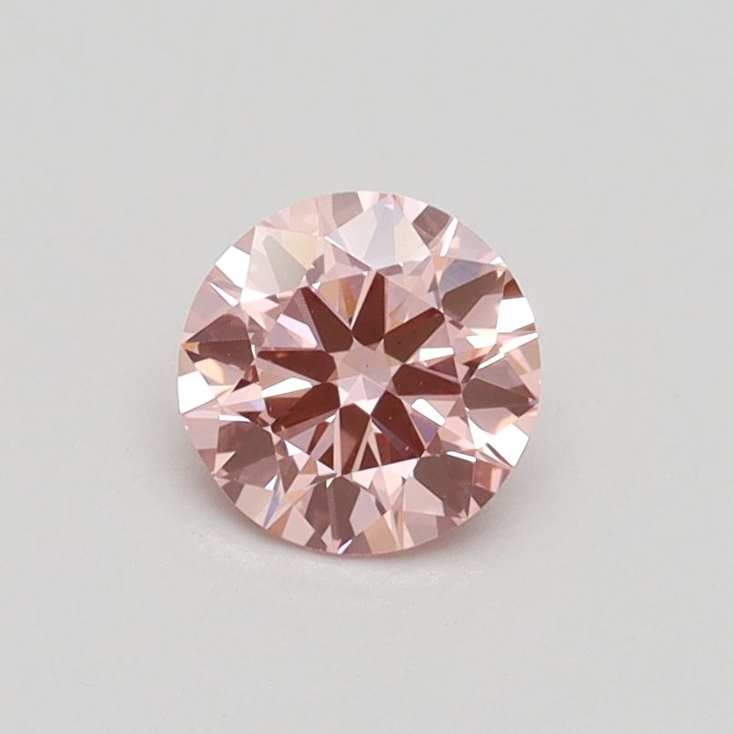 Round Fancy Vivid Pink Lab-grown Diamond 0.55ct VS2 loose diamond