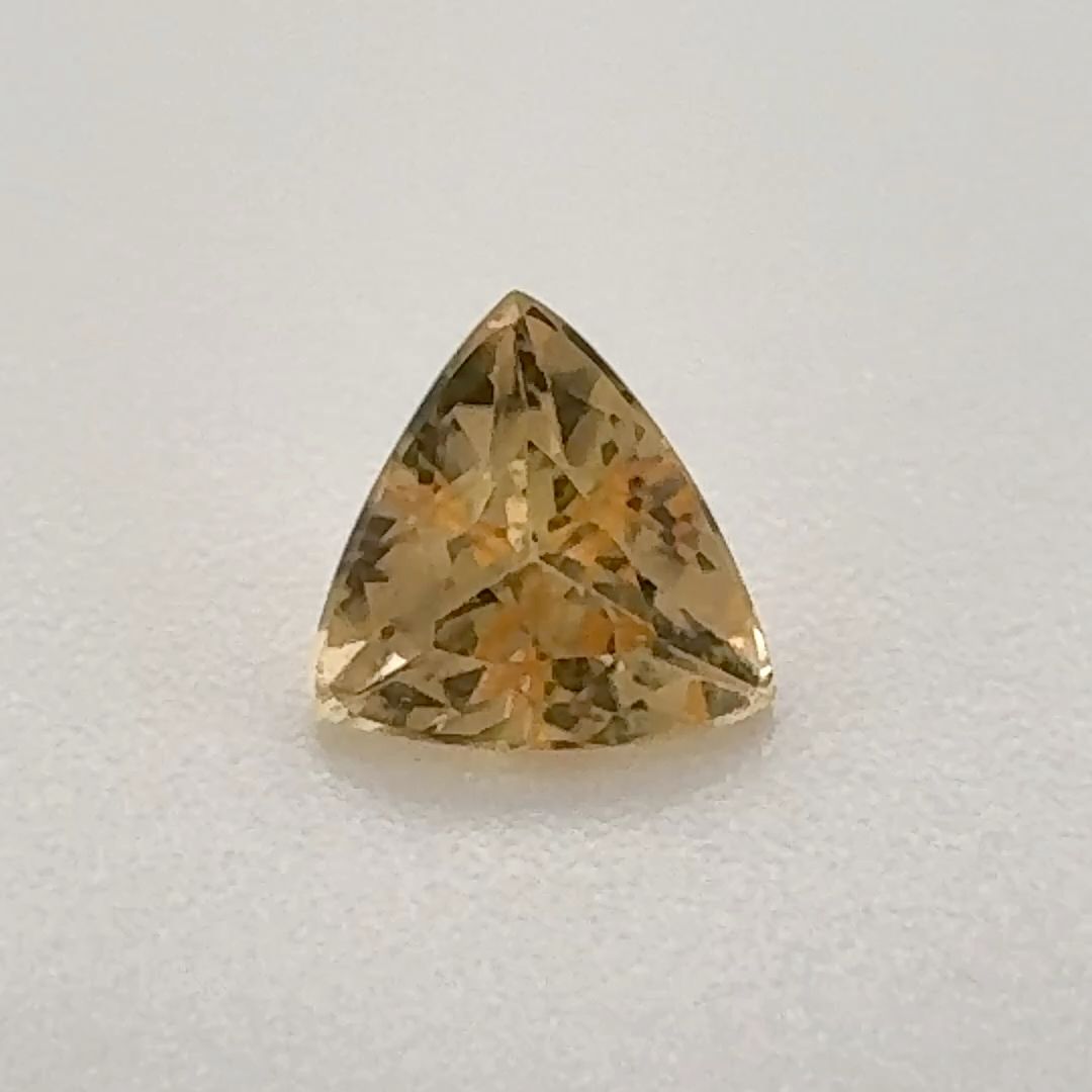 Trilliant Yellow Topaz 0.5ct loose gemstone