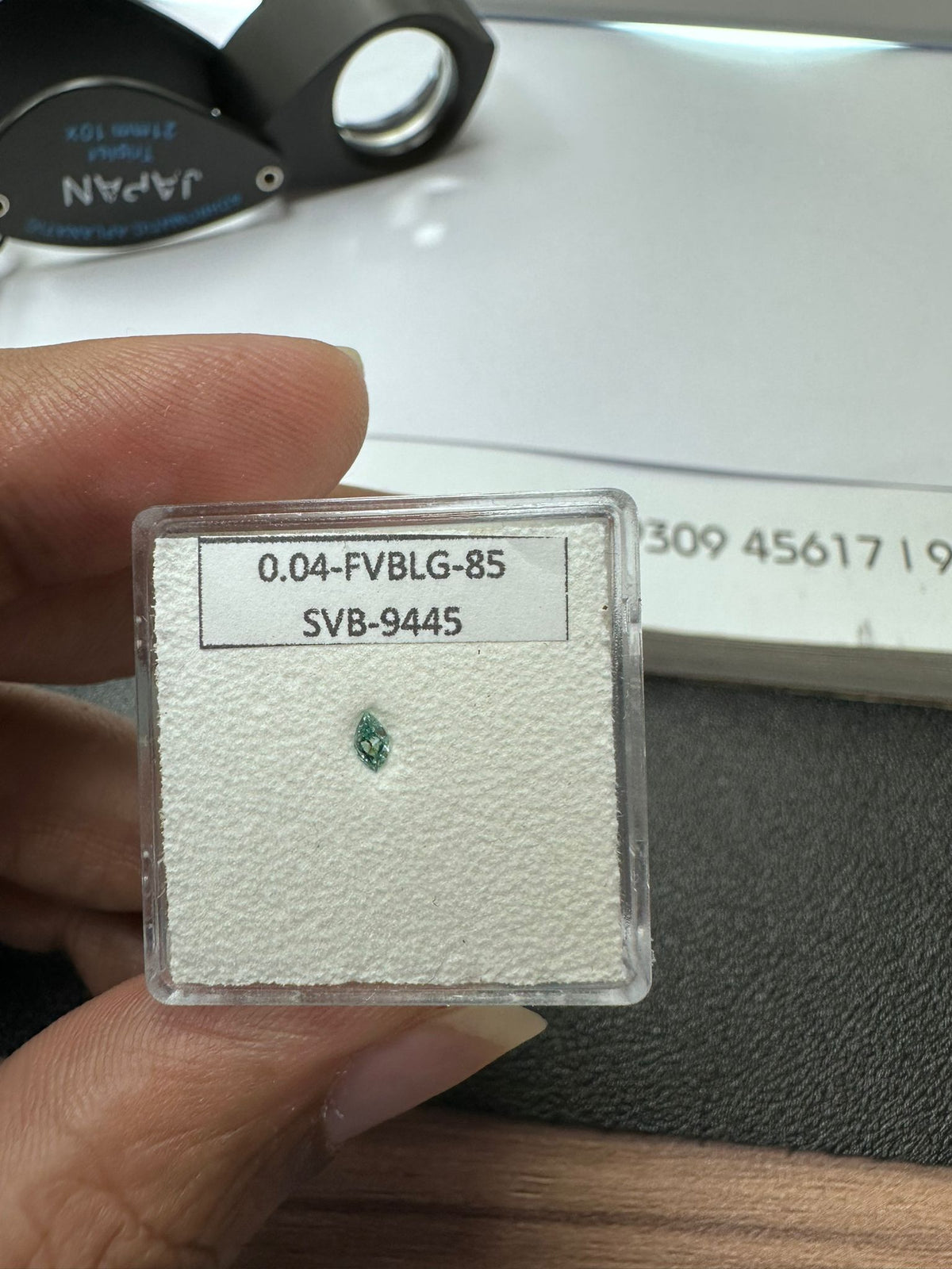 Marquise Fancy Vivid Blueish Green Natural Diamond 0.04ct loose diamond