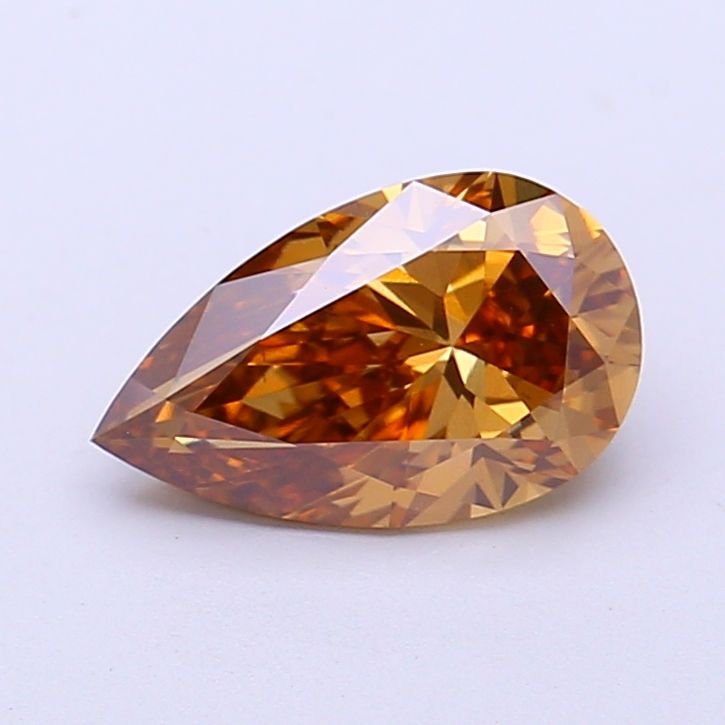 Pear Fancy Yellowish Brown Lab-grown Diamond 1.33ct VS1 loose diamond