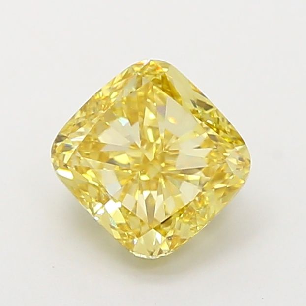 Cushion Fancy Intense Yellow Lab-grown Diamond 2.01ct VVS1 loose diamond