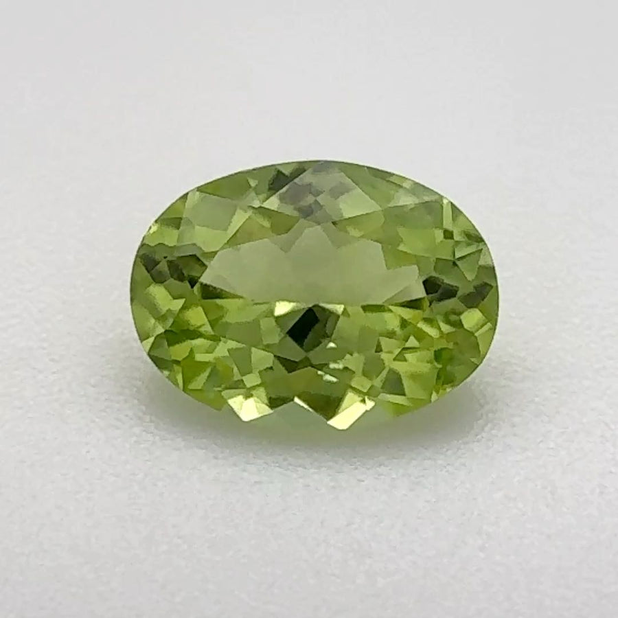 Oval Green Peridot 1.01ct loose gemstone