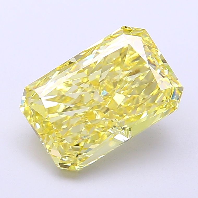 Radiant Fancy Intense Yellow Lab-grown Diamond 2.83ct VVS2 loose diamond