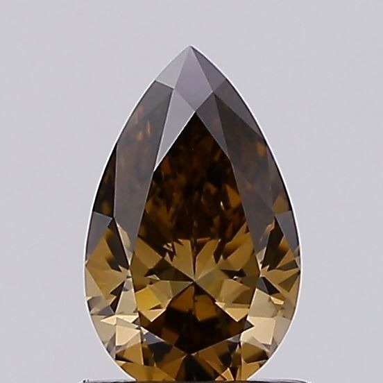 Pear Fancy Brown Lab-grown Diamond 0.72ct VVS2 loose diamond
