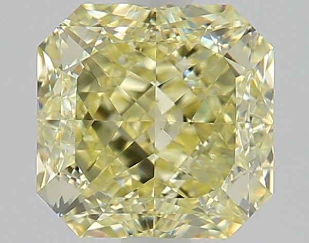 Square Radiant Fancy Light Yellow Natural Diamond 1.57ct VVS1 loose diamond