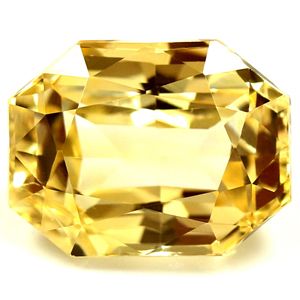 Emerald Yellow Sapphire 4.07ct loose gemstone