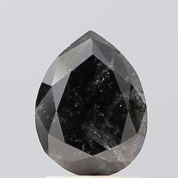 Pear Salt And Pepper Natural Diamond 1.36ct VVS2 loose diamond