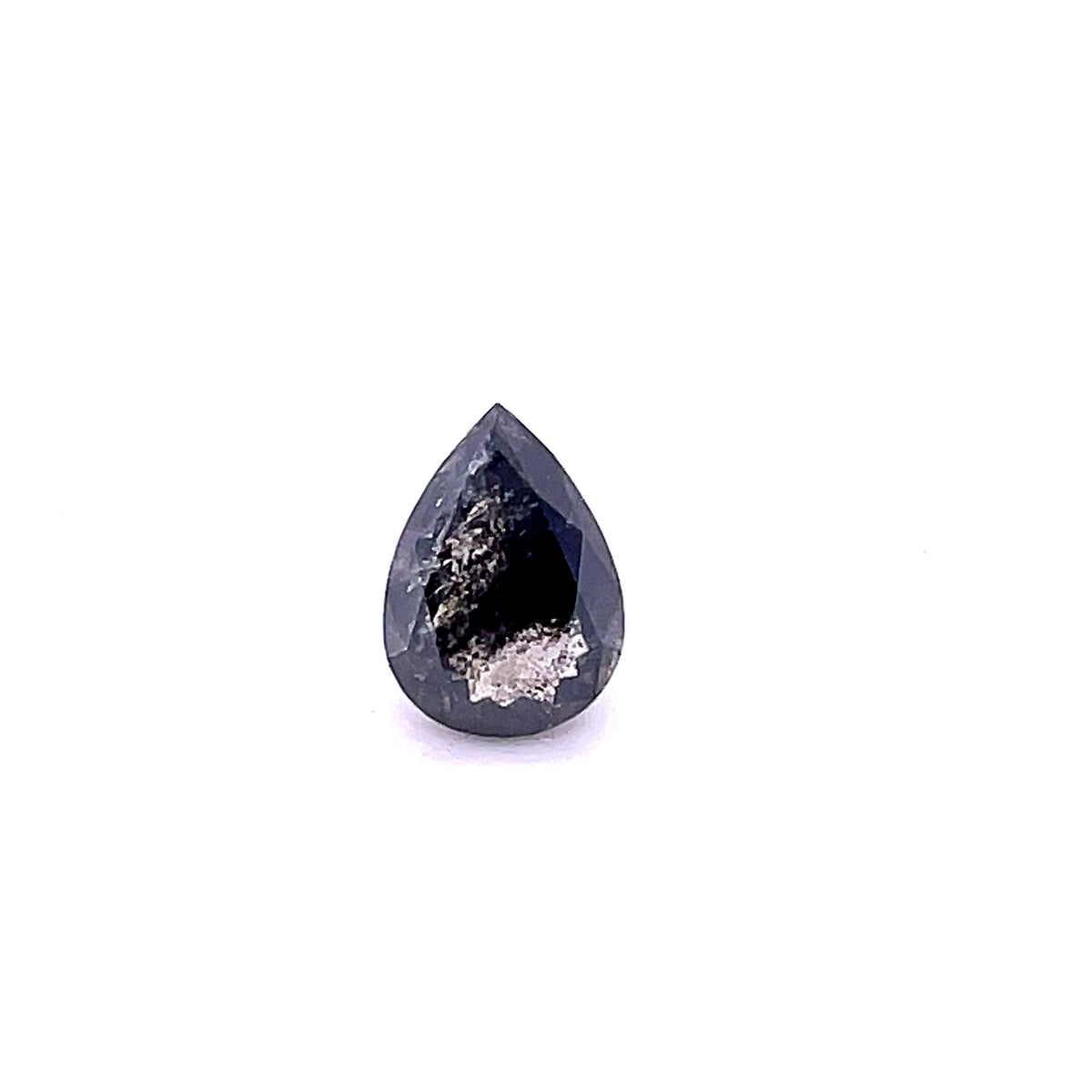 Pear Salt And Pepper Natural Diamond 1.83ct loose diamond