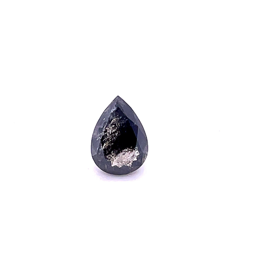 Pear Salt And Pepper Natural Diamond 1.83ct loose diamond