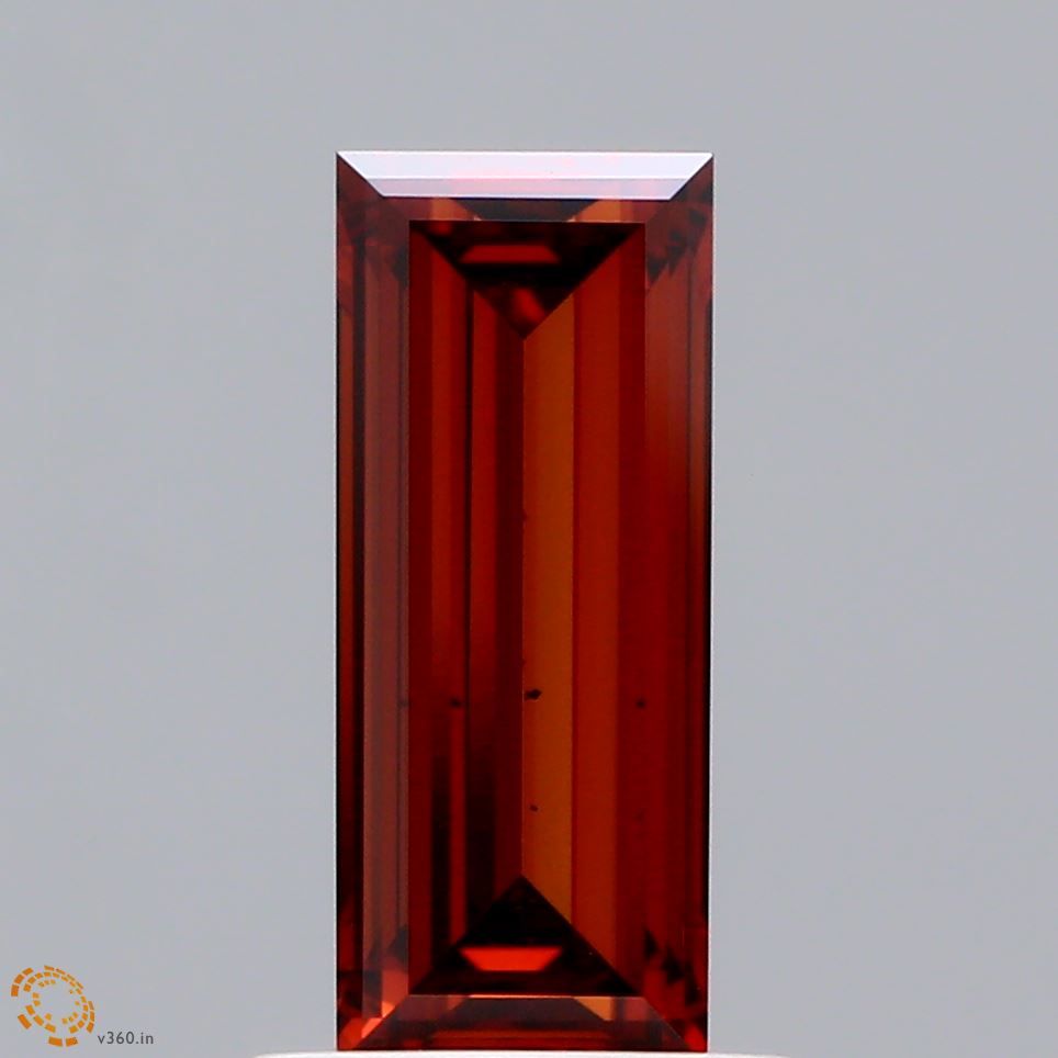 Baguette Fancy Deep Orange Lab-grown Diamond 1.09ct VS2 loose diamond