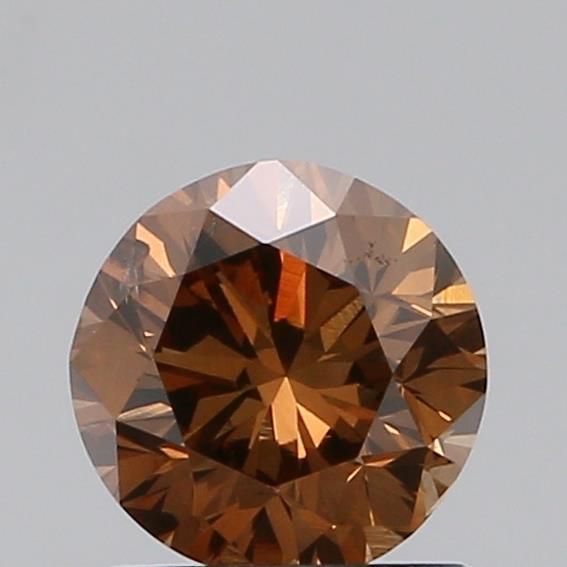 Round Fancy Dark Brown Natural Diamond 1.08ct SI2 loose diamond