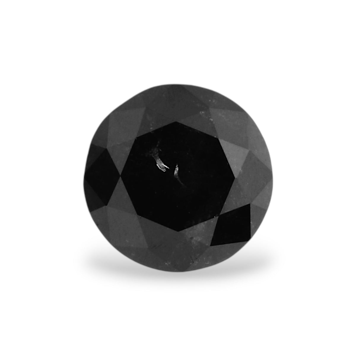 Round Fancy Black Natural Diamond 0.4ct VVS2 loose diamond