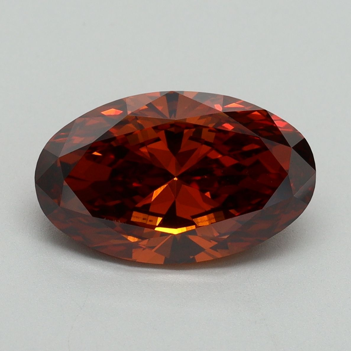 Oval Fancy Deep Orange Lab-grown Diamond 3.02ct VS1 loose diamond