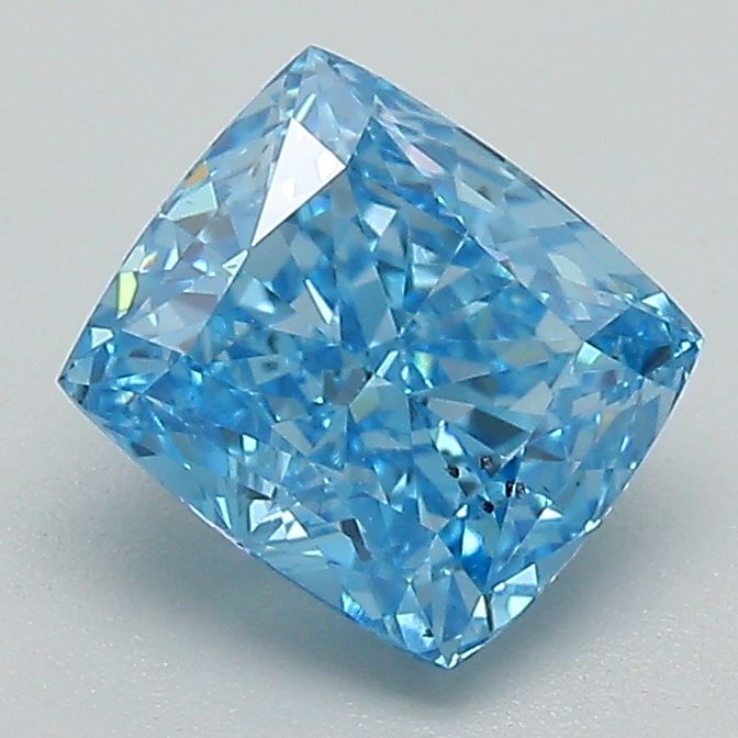 Radiant Fancy Vivid Blue Natural Diamond 1.45ct SI1 loose diamond