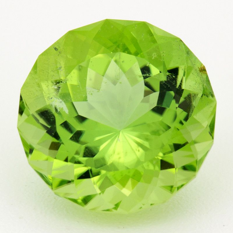 Round Green Peridot 8.12ct loose gemstone