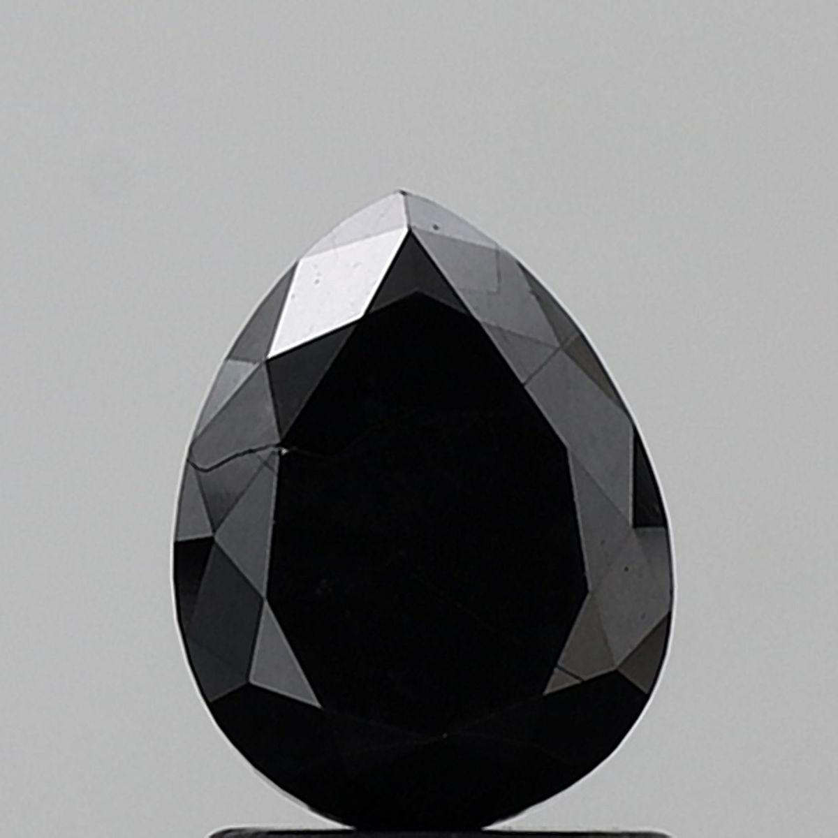 Pear Black Natural Diamond 1.74ct VS1 loose diamond