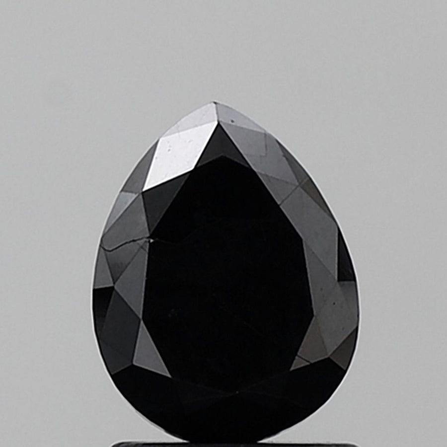 Pear Black Natural Diamond 1.74ct VS1 loose diamond