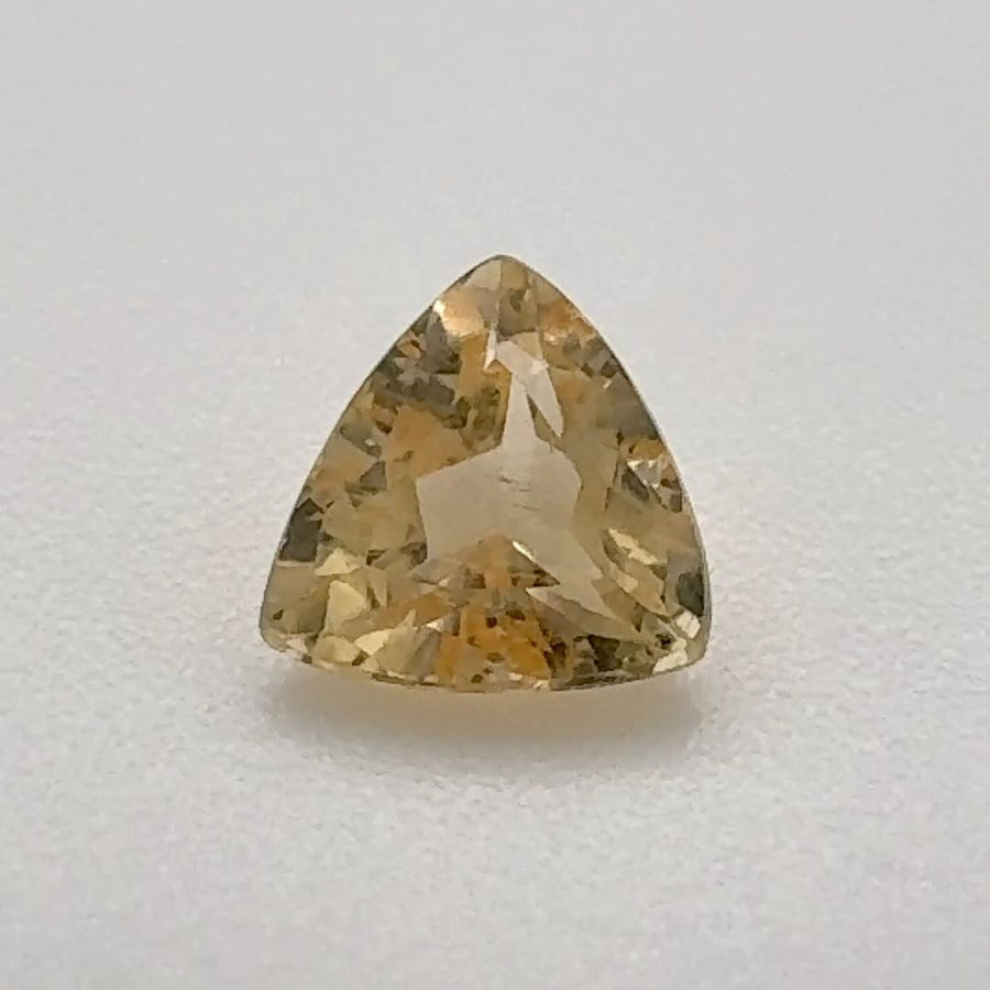 Trilliant Yellow Topaz 0.63ct loose gemstone