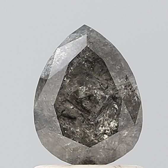 Pear Salt And Pepper Natural Diamond 0.91ct VVS2 loose diamond