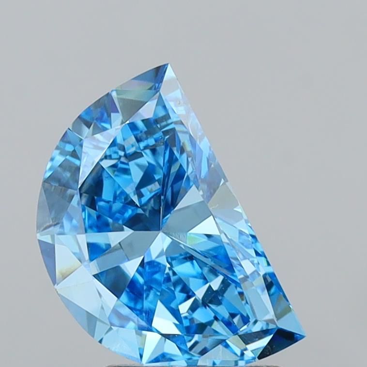 Half Moon Fancy Vivid Blue Lab-grown Diamond 2.04ct VVS2 loose diamond